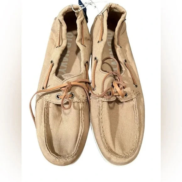NWT Men’s Old Navy Light Brown Boat Shoes in Size 8 - Picture 2 of 7